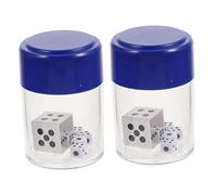 ABOOFAN 2 Sets Exploding Dice Boys Kids Toys Conjuring Dice Accessory Model Explosion Props Performance Toys Portable Prop White Child Mini Plastic Performance s