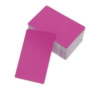 ABOOFAN 200pcs Blank Tag Cards Stainless Steel Cards for Engraving Aluminum Engraving Tags Gravur Rohlinge Blanks Rosy
