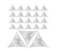 ABOOFAN 200pcs Dust Corners for Wooden Stairs with Stair Dust Triangles Reliable Splashproof for Drawers and Cabinets in Silver Maltha Material