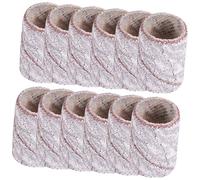 ABOOFAN 200pcs Nail Sanding Bands Grit with Mandrel Bits Professional Nail Drill Accessories for Manicure Pedicure Polish Removal and Art DIY Use
