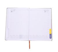 ABOOFAN 2025 Daily Planner Notebook A5 Grey - English Agenda Notepad for Students and Business with 365-day Schedule Organizer and Travel Journaling Journal