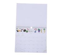 ABOOFAN 2026-2027 Wall Calendar 18-month Spiral Bound with Sturdy Coil Binding and Large Grid Spaces, Minimalist Paper and Metal Design for Office or Study Room, Easy Flip Monthly Planner