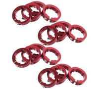ABOOFAN 20pcs Bicycle Handlebar Lock Ring Alloy Bike Handle Clamping Rings Bike Handle Clamps Retaining Clips Metal Red