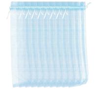 ABOOFAN 20pcs Blue Organza Drawstring Bags Easy to Open and Close Portable Bags for Folding Hand Fans for Weddings and Dances