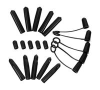 ABOOFAN 20pcs Bottle Pourer Dust Caps Set Includes Integrated Pourer Caps Long Straight Protective Covers for Liquor Olive Oil Vinegar Bottles Suitable for Kitchen and Bar Use