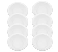 ABOOFAN 20pcs Disposable Multi-function Cat Paper Food Bowls with Unique Shape and Smooth Surface, White Paper Bowls for Feeding Easier, Suitable for Cats and Kittens