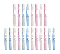 ABOOFAN 20pcs Folding Combs Portable Outdoor Travel Combs with Rounded Edges, Not Easy to Break Plastic Material, for Camping and Everyday Use Style