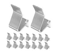 ABOOFAN 20pcs Heavy Duty 8mm Thick Metal Cabinet Shelf Clips S-Hook and Cross Hole, Adjustable Shelf Supports Brackets for File Cabinets, Kitchen Closets and Bookcases