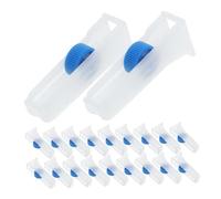 ABOOFAN 20pcs Hose Flow Regulator Laboratory Infusion Control Valve Roller Switch Regulator for Medical Hospital Use