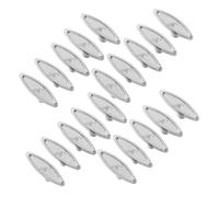ABOOFAN 20pcs Metal T Bar Winding Keys for Music Box Operation Ergonomic Clockwork Keys with Silver Handle for Efficient Maintenance Compatible with Various Wind Up Mechanisms in Home