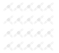 ABOOFAN 20pcs Plastic Barbed Tee Connector for Effortless Size Transition and Leakproof Stability, T-Shaped Hose Barb Reducing Fitting with 3 Ways for Mechanical and Chemical Industries