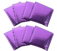 ABOOFAN 20pcs Purple Peel and Seal Mailing Envelopes with Hot Melt Adhesive, Portable Small Bubble Mailers for Shipping T-Shirts and Daily-use Items, High Performance Packing Bags