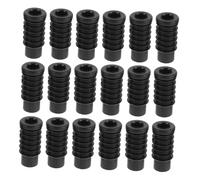 ABOOFAN 20pcs Replacement Casters Protective Covers for Office Stools Kitchen Chairs and Dining Tables Non-Slip Plastic Glides Universal Fit Sturdy Modern
