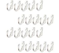 ABOOFAN 20pcs Retro Zinc Alloy Mini Wall Mounted Clothes Hooks Silver