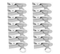 ABOOFAN 20pcs Secure Wired Lapel Mic Clip Holder for Ties Suits Shirts Mic Collar Clip for Presenters Actors Educators