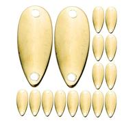 ABOOFAN 20pcs Small Metal Hard Baits Fishing Lures Artificial Bait for Bass Trout Perch Saltwater and Freshwater Fishing Gear with Attention-grabbing Design to Increase Catch Probability
