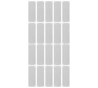 ABOOFAN 20Pcs Stainless Steel Rectangle Blank Stamping Tags with 4 Holes - Metal Engraving Blanks for Crafting, DIY Jewelry, and Custom Nameplates in UK