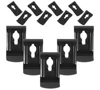 ABOOFAN 20pcs Steel Tape Measure Replacement Clips, Corrosion Resistant Nickel-plated Metal Back Clips for Workshop Measurement Work and Building Construction, Black, Avoids Sliding