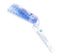 ABOOFAN 20pcs Transparent Plastic Feeler Gauge Portable Gap Tester for Fire Door Inspection and Engineering Use Precision Flatness Measuring Tool