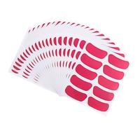 ABOOFAN 220 Pieces Deep Pink Under Eye Stickers Adhesive PVC Face Stickers for Sports Baseball Softball Eye Strips Athletic Fan Supplies