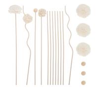 ABOOFAN 22pcs Reed Diffuser Sticks Natural Rattan Flower Aromatherapy Replacement for Home Office Bedroom Bathroom Flameless Essential Oil Air Freshener