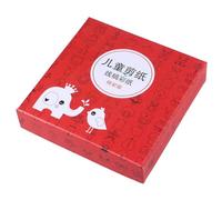 ABOOFAN 240 Sheets Colorful Paper Cutting Set with 2 Safety Scissors Origami Folding Papers for DIY Crafts and in Creative Cartoon Designs