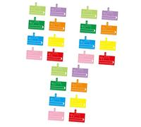 ABOOFAN 24pcs Dyslexia Reading Tools for Boys and Girls Guided Reading Strips Handwriting Tool Writing Spacers for Boy Girl Bookmark