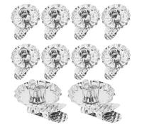 ABOOFAN 24pcs Silver Iron Candlestick Holder with Stable Design and Flexible Compatibility, Small Decorative Candle Stand for Daily Use and Church Settings, Vintage Style Candle Clips
