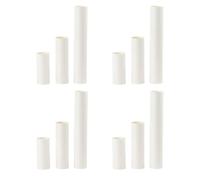 ABOOFAN 24pcs White Kraft Paper Cardboard Tubes for Craft Projects and Storage, Can Be Glued and Cut, for DIY Art Drawings, Posters, Paintings, and Document Shipping Rolls