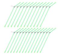 ABOOFAN 25pcs Anti-Twist Fishing Swivel Connectors High Strength Ball Bearing Scale Adapter Plastic Bend Pipe Splitters Fishing Tools for Sea and Freshwater Trolling