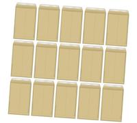ABOOFAN 25Pcs Thick Kraft Paper Envelopes with Strong Self-Seal Tape File Bags for School and Office Document Storage Postcard and Brochure Holder
