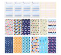 ABOOFAN 26pcs Cash Envelope Budget Wallet Set with 12 Creative Money Envelopes, 12 Six-Hole Budget Sheets, and 24 Label Stickers for Personal Finance and Coupon Organization