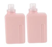 ABOOFAN 2pcs 1000ml Leak-proof Laundry Liquid Dispenser Bottles with Square Hdpe Containers, Refillable Storage Bottles for Laundry Room, Space-saving Design and Sturdy Material Random Random Color