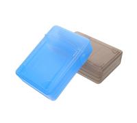 ABOOFAN 2pcs 2.5 Inch Hard Drive Enclosure with Dual Layer Design, Portable Lightweight Plastic Hdd Carrying Case for SSD and Internal Drives, for Business Travel and Backpack Storage