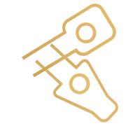 ABOOFAN 2pcs 3d Acrylic Men Women Bathroom Signs, Restroom Identification Door Plaques for Office Home Washroom, Gold Unisex Toilet Sign for Gender Identification