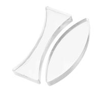 ABOOFAN 2pcs Acrylic Optical Lens for Physics Teaching Convex and Concave Lenses Polished Edges for Safe Handling for Light Convergence Experiments and Educational Use