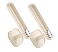 ABOOFAN 2Pcs Adhesive Hat Hooks for Wall No Drill DIY Hair Accessories Organizer Scrunchie and Headband Holder Versatile Baseball Cap Storage Rack Easy Install Beige Wall Mounted Organizer