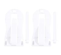 ABOOFAN 2pcs Birdcage Clip Vegetable Holder Plastic Cuttlefish Bone Clip Easy to Store White for Bird Cage Supply