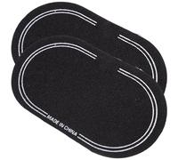 ABOOFAN 2pcs Black Tpe Drum Protective Patches for Drum Skin Reducing Overtone and Never Losing Shape Percussion Accessories for Set Players