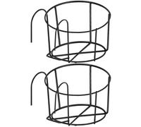 ABOOFAN 2pcs Cage Hanging Hay Holder Small Pet Hay Feeder Keeps off The Ground Easy Installation Iron Metal for Small Animals and Guinea Pig