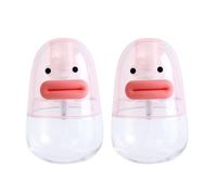 ABOOFAN 2pcs Cartoon Face Mist Spray Bottles Portable Mini Refillable Travel Toner Containers with Fine Mist, Lightweight Outdoor Accessory for Facial Hydration Random Color