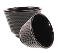 ABOOFAN 2pcs Cast Iron Tea Cups Retro Decorative Teacups Classic Kung Fu Tea Stylish Reusable Easy-Clean for Oolong Puer