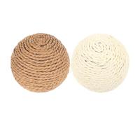 ABOOFAN 2pcs Cat Scratcher Balls Interactive Cat Lightweight Wear Resistant Jute Rope Balls and Other Pets in Pet Shops