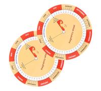 ABOOFAN 2Pcs Colorful Pregnancy Wheel Paper Tracker for Expecting Mothers Pregnancy Essentials Date Calculator with Fetal Development Guide for Early and S Growth Documentation
