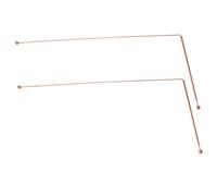 ABOOFAN 2Pcs Copper Dowsing Rods with Flexible Rotation for Ghost Exploration Water Divining and Treasure Hunting Lightweight Spiritual Divining Tool for Home Use