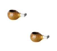 ABOOFAN 2pcs Creative Vintage Ceramic Drumstick Cocktail Cup Unique Barware for Home Party and Easy to Clean for Cocktails Wine and Daily Use