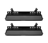 ABOOFAN 2pcs Detachable Metal Easel Tray for Painting Accessories, Portable Sketch Storage Shelf for Artists, Foldable Drawing Tool Organizer Suitable for Outdoor and Studio Use