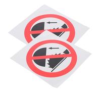ABOOFAN 2pcs Do Not Touch Warning Stickers Self-adhesive Safety Decals for Hazardous Areas Bright Caution Labels Attention Stickers for Industrial Educational Healthcare Use
