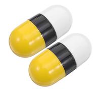 ABOOFAN 2pcs Dual-Head Privacy Roller Stamp with Proprietary Ink Wide Security Masking Seal for Instant Data Blackout Anti-Theft Identity Protection for Mail and Documents Yellow