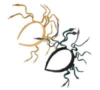 ABOOFAN 2pcs Egyptian Queen Headpiece Snake Hairband Bendable Medusa Headband Halloween Costume Accessories Dark Green and Earthy Gold